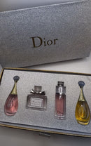 Kit 4 Miniaturas de Perfumes Dior 5ml J'adore + Miss Dior Blomming Bouquet + Dior Addict + J'adore Edt Com Sacola Original