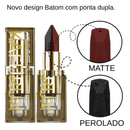 Batom Diamante 2 em 1 - Um só batom, dois acabamentos deslumbrantes